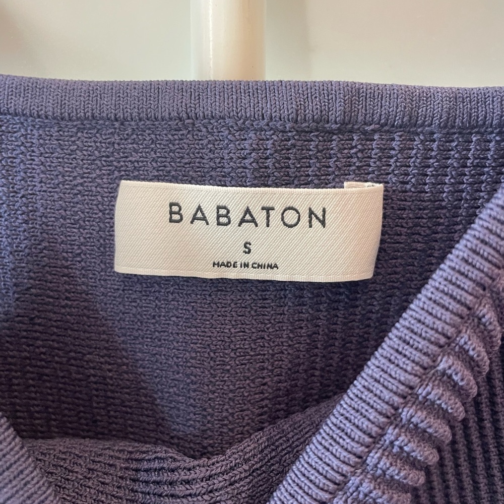 Aritzia Babaton Deep Blue Ribbed Tank Top - Picture 2 of 3